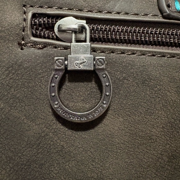 Montana West Brown Fringe Crossbody with Turquoise Accents - Picture 7 of 10